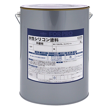 業務用 屋外 建築 防かび 防藻 水性塗料FOR PRO 水性シリコン塗料 4kg